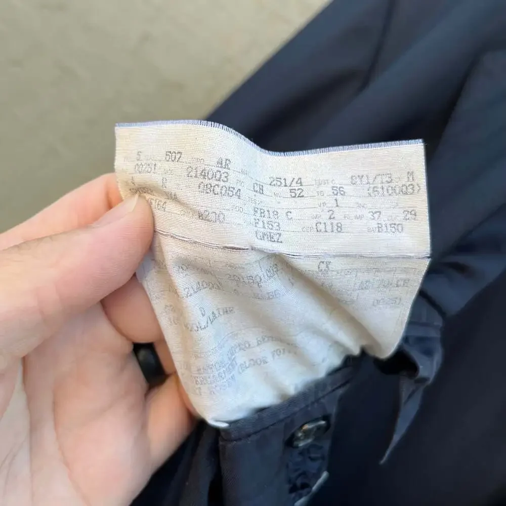 Ermenegildo Zegna 3 Button Off Black Wool Blazer